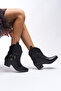 Creitulah Women's Western Boots 0012721 Black Leather - 4