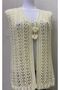Heart Knitted Silvery Crystal Dowry Women's Vest