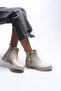 Elislaena Women's Zippered Boots 0012101 Beige Skin - 2