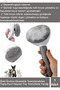 Special Production Automatic Cleaning Relaxing Sturdy Design Cat Dog Hair Collection Comb with Buttons