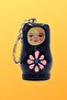Wooden Matryoshka Doll Keychain Black 5cm Large Size - 3