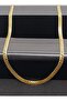 Unisex 5.5 Mm Stainless Embroidered Flat Snake Necklace