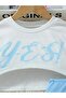 Girl's Yes Printed Crop T-Shirt Dress - 4