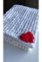 Puffy Heart Detailed Knitted Scarf - 2