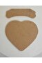 ديكور باب على شكل قلب صغير MDF - 2
