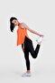 Women's Side Slit Sports Athlete Top Orange Hlv1349
