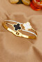 Zircon Stone Lucky Clover Non-Tarnish Enamel Steel Clamp - Stylish Elegant, Diameter: 6cm 17cm - 6