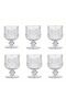 6-Person Crystal Coffee Side Water and Zemzem Cup with Foot - 6