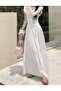 White Long Women's Skirt - Lined - 2