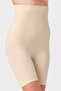 Women's Nude & Beige High Waist Silicone Band Long Corset Shorts – Flexible Everyday Underwear - 6