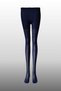 Simala Girls' Karina Knitted Cotton Mesh Navy Blue Colored Pantyhose - 4