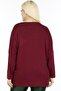 V-neck Pocket and Sleeves Mesh Detail Stone Embroidered Long Sleeve Comfortable and Flowy Stretchy Blouse - 2