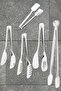 Stainless Steel Luxury 5-Piece Tongs Serving Set Pastry, Salad, Pasta, Grill, Sugar Bowl Tongs Serving Set - 6