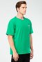 Green Oversize Cotton Crew Neck Short Sleeve Men's T-Shirt Xf1583 - 4
