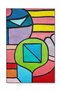 Paris Collection Multicolored Geometric Shapes Detailed Modern Decorative Carpet Paris22 - 2