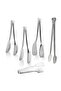 Stainless Steel Luxury 5-Piece Tongs Serving Set Pastry, Salad, Pasta, Grill, Sugar Bowl Tongs Serving Set - 5