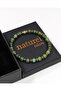 Seaweed Agate Natural Stone 6mm Unisex Bracelet - 7