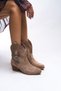 Deirotia Women's Buckle Western Boots 0012711 Mink Suede
