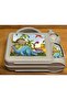 Gray Children's School Kindergarten Lunch Box Bag with Water Bottle - 4