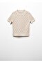 Short-sleeved perforated sweater - 3
