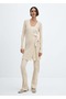 Wideleg Rib Pants - 2