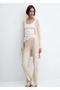 Wideleg Rib Pants - 7