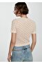 Short-sleeved perforated sweater - 4