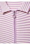 Striped Zipper Polo Shirt - 6