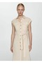 100% linen shirt dress