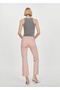 Flare Leg Pocket Jean Pants - 4