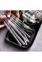 Set of 6 Transparent Glass Curved Straws - 4