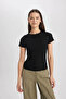 Women's Black T-shirt - K7064az/bk81 - 2