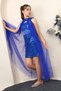Girls' Dress with Cape Sequin Stitching Two-Piece Birthday Party Dress - 6