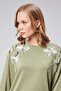 Hatunatila Special Fabric Double Set with Flower Detail on the Shoulder - 7855 - 7