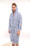 Sultan Tasseled Hooded Bath Sauna Pool Beach Women Men Unisex Cotton Loincloth Bathrobe with Pockets - 4