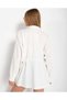 Women's White Colored Pocket Jacket Makes a Difference New Season - 3