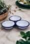 3 Piece 10cm Enamel Conical Plate Set, Breakfast Plate, Jam Bowl, Olives, Cheese Plate, Dowry, Gift - 4