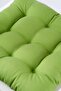 Daisy Puffy Green Chair Cushion Special 9-Stitch Tied - 4