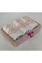 Basket with Weave Towel Small Cotton Guipure 30*50 cm 3 Pcs Towel and Basket Gift Dowry - 3