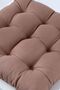 Daisy Pofidik Brown Chair Cushion with Special 9-Stitch Lacing - 4