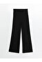 Lcwaikiki Basic New Black Women's Pants with Elastic Waist - 5