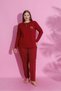 Seasonal Large Size Long Sleeve Polyviscose Pajamas Set