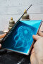 Dream Catcher Themed Wooden Cover Notebook - Dotted Notebook - Agenda - School Notebook (A5 - 120 Pages) - 2