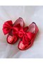 Girl's Ballet Ballet Red Bow Ceremony Ballerina Shoes