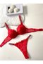 Floral Stoned Colorful Strappy Embroidery Padded Bra Set