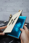 Butterfly Themed Wooden Cover Notebook - Checkered Notebook - Agenda - School Notebook (A5 - 120 Pages) - 2