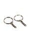 20 Pieces - 25 Mm Nickel Plated Keychain Ring with Chain