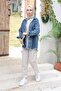 Double Pocket Women's Denim Jacket - 7