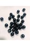 10 Mm 100 Pieces Decorative Plastic Lamb Beads - Black Color - Wide Hole - 3