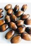 30mm Oval Brown Wooden Beads - 10 Pieces -